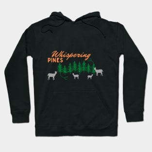 Whispering Pines Working Ranch with Goats Orange gray Hoodie